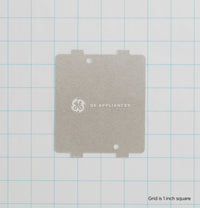 GE WB39X10034 Microwave Waveguide Cover - Front View - Genuine OEM Part