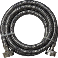 Washing Machine Inlet Hose 3/8 in x 8 ft Stainless Steel For: Compatible Washing Machines 3808FFSS ER3808FFSS