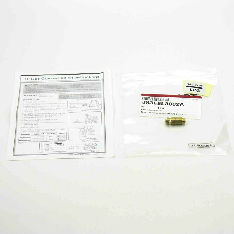 ✅OEM LG 383EEL3002A Dryer LP Gas Conversion Kit EA3522299, PS3522299