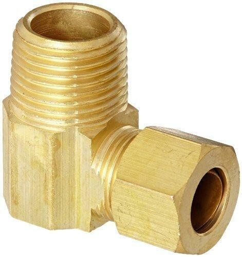 Brass Compression Tube Fitting, 90 Degree 50069-0606 50069