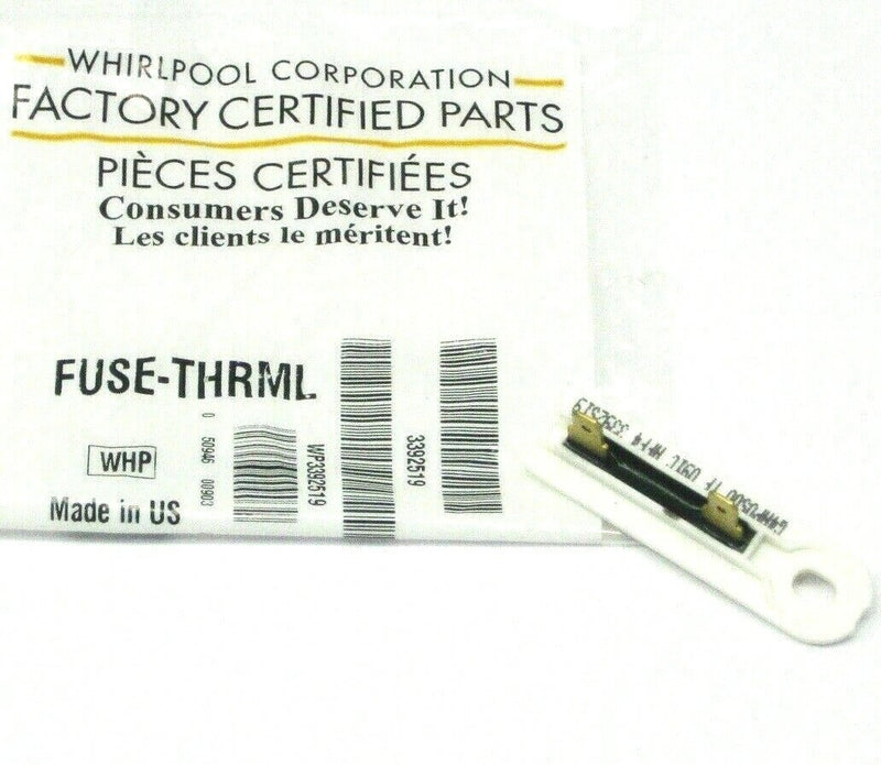 Authentic Whirlpool WP3392519 3392519 Dryer Thermal Fuse