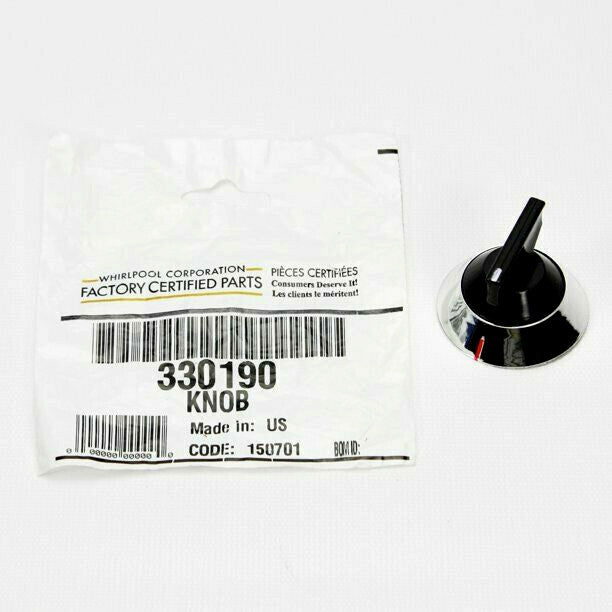 ✅OEM Whirlpool WP330190 Range Top Burner Control Knob 330190