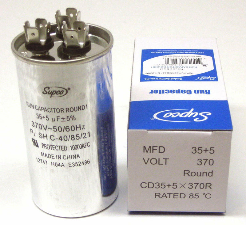SUPCO CD35+5X370R Round Motor Dual Capacitor