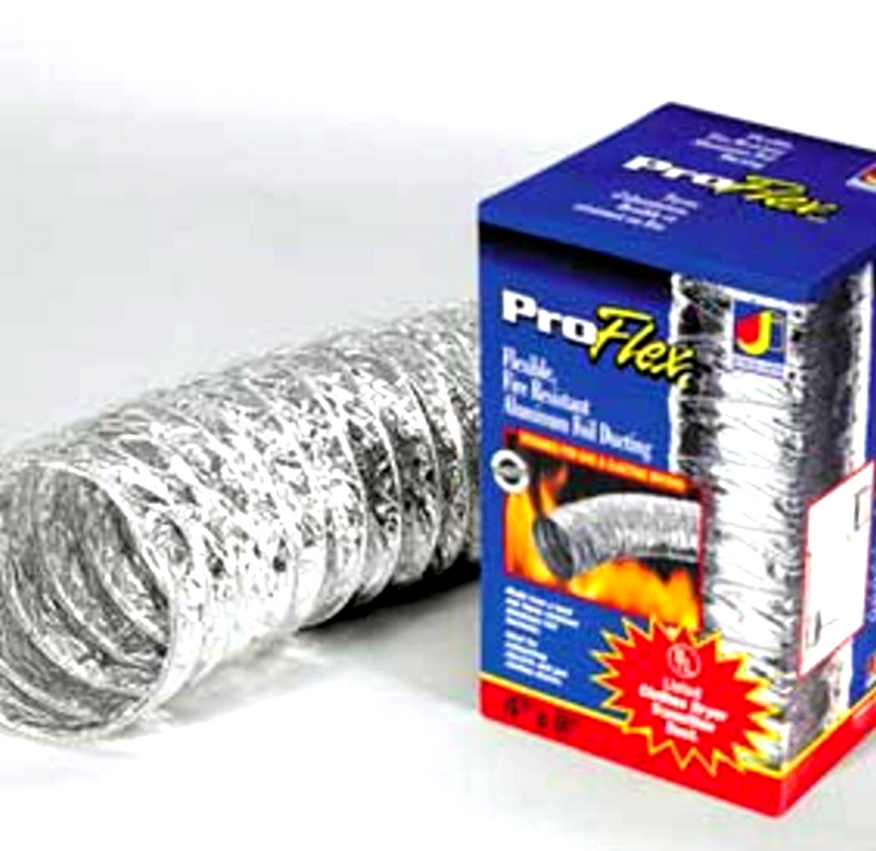 BTD45 Dryer Vent 4" x 5' Aluminum Venting Pro Flex Vent Dundas Jafine