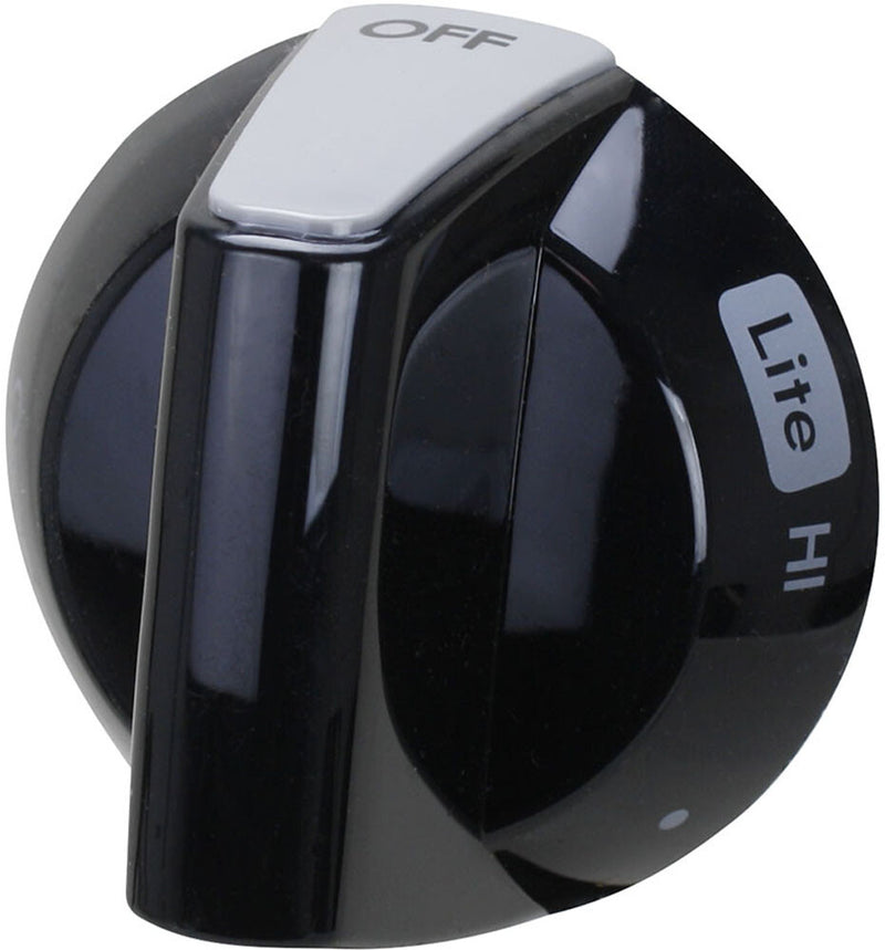 Cooktop Burner Knob for Frigidaire Range 316353104 (Black)