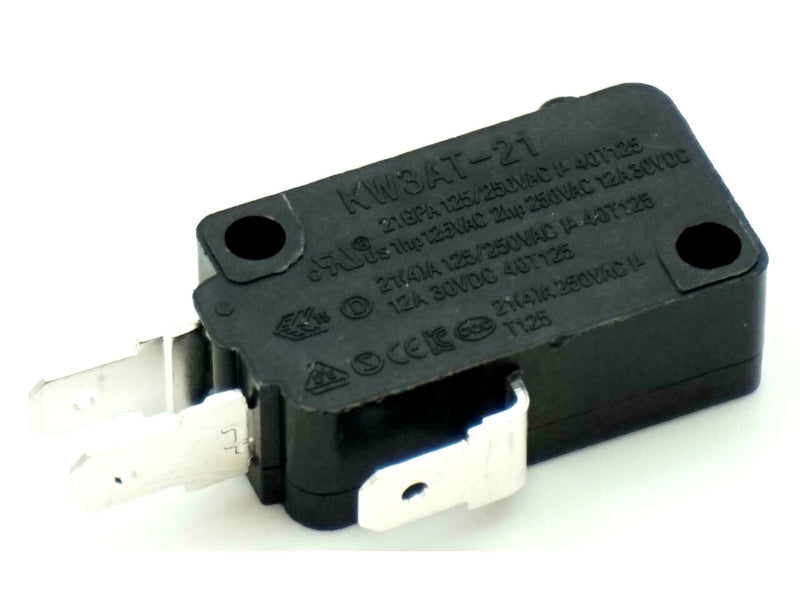 Microwave Universal Door Switch 28QBP0491 3 Wire, 3/16" Male Terminals, 21 Amp