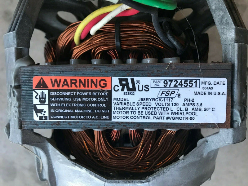✅OEM Whirlpool 285917 Calypso Washer Drive Motor 9724551 J58RYRCK-1117