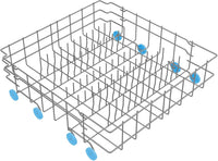 Frigidaire Dishwasher Lower Rack Assembly Grey 5304535768