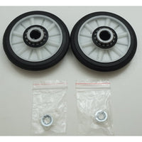 DE702T dryer drum roller kit with two rollers and retaining hardware