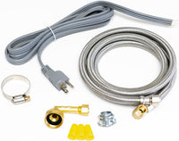 Dishwasher Installation Kit 72 in Stainless Steel Fill Hose Cord and Elbow For: Compatible Dishwashers DWK6572SSE 41150 ERDWK6572SSE