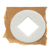 GE Refrigerator Receptacle Cover Gasket WR02X40545 Front View