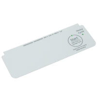 GE White Dishwasher Control Panel Overlay WD34X27921 Front View