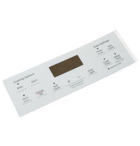 GE White Range Faceplate Graphics WB07X44619 Front View