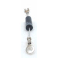 Microwave Diode 11QBP0236 Universal 3-1/2in 12 kV 350 mA #8 Ring X 1/4in Female For: GE, Electrolux, Emerson 8205489 WB27X1160