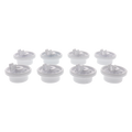 Dishwasher Lower Rack Roller Kit 8-Pack For: Bosch Kenmore Thermador Gaggenau 12004485 12029919 10004343 00617087 AP4512761 1998570 617087 AH3478333 EA3478333 ERWHITE-12004485