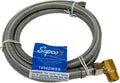 Washing Machine Inlet Hose 3/8 in. Compression x 3/4 Elbow 72 in. Stainless Steel_1406EDWSS