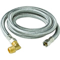 Dishwasher Inlet Hose 3/8 in Compression x 60 in with Elbow For: Compatible Dishwashers JAM4560DWSS, B1-60DW1P, 48364, 21-82460-EL, 1405DWSS ER1405DWSS