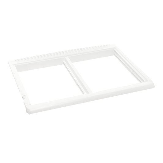 Frigidaire 240364793 Refrigerator Crisper Pan Cover Glass Shelf - Front View - Genuine OEM Part
