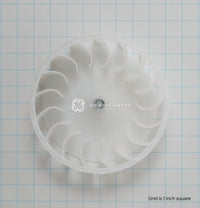 GE WE16X20393 Dryer Blower Wheel - Front View