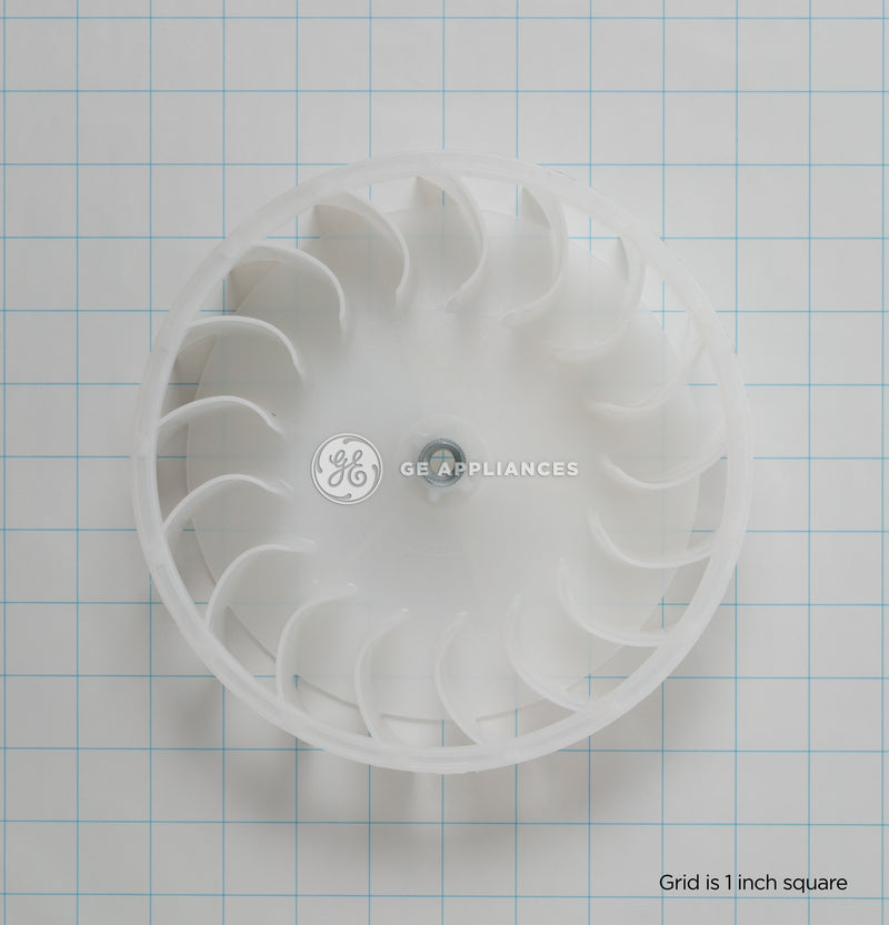 GE WE16X20393 Dryer Blower Wheel - Front View