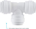 John Guest 1/4 in. Push-to-Connect Tee Fitting For: Water Filtration Systems
