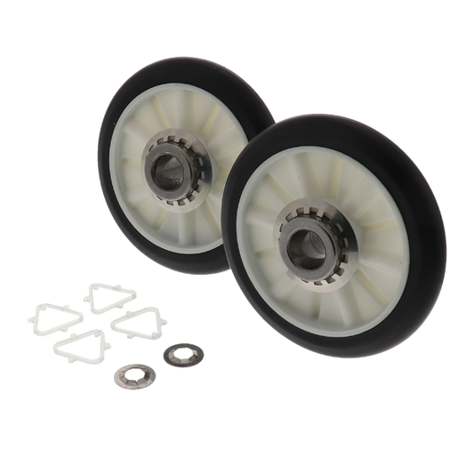 Pack of Two Dryer Rear Drum Support Roller Kit For Whirlpool 349241 WP349341 ERP ER349241T