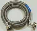 Washing Machine  3/8" x 5 ft Female-to-Female Stainless-Steel Inlet Hose (90°) For: ERP, Generic Replacement Part 3805FESS