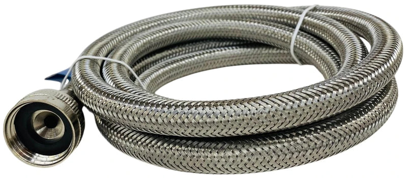 Washing Machine 3/8 x 6-Ft Female-to-Female Stainless-Steel Inlet Hose For: Universal 3806FFSSLG