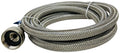 Washing Machine Inlet Hose 3/8 in x 8 ft Stainless Steel For: Compatible Washing Machines 3808FFSS ER3808FFSS