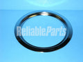 GE WB31X5013 Range 6-Inch Chrome Trim Ring - Top View - Genuine OEM Drip Pan Ring