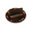 WP3149983 black range surface burner knob front view