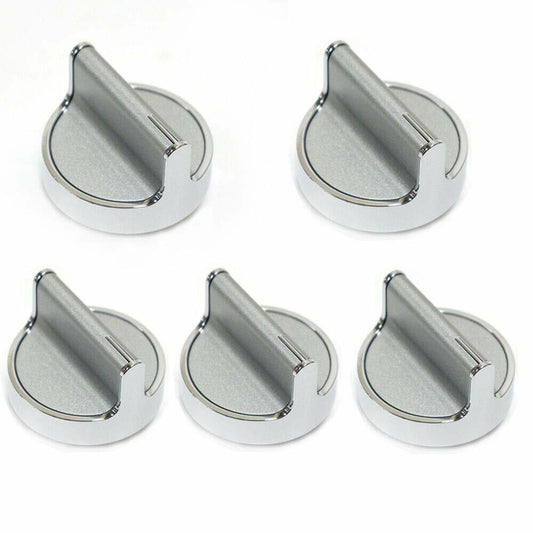 ✅OEM Whirlpool W10698166 Knob Kit Stainless Steel 5x W10594481 AP5949868