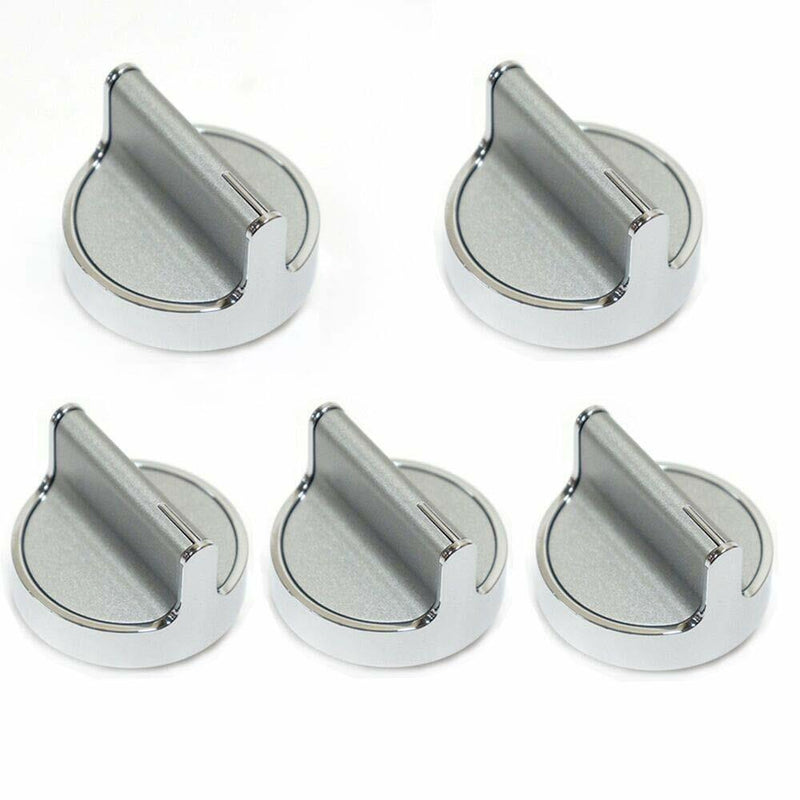 ✅OEM Whirlpool W10698166 Knob Kit Stainless Steel 5x W10594481 AP5949868