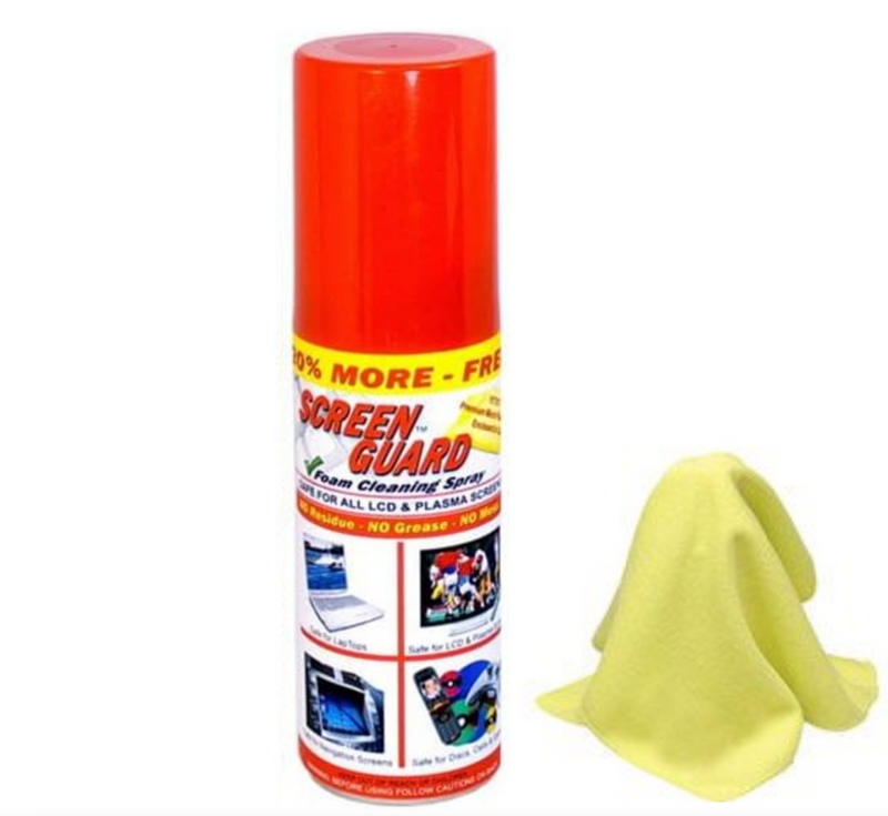 Screen Guard Foam Cleaning Spray HDTV, Plasma, LED, LCD Displays/Monitors