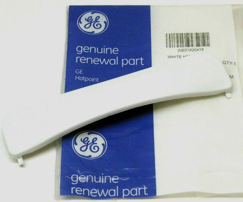 ✅OEM GE WE01X20419 Dryer Door Handle White WE1M1026 AP5809959 PS9494490