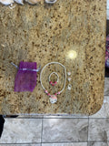 Kids Girls Faux Pearl Beads Necklace Bracelet Ring Earrings Set