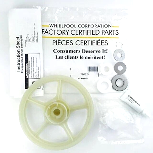 ✅OEM Whirlpool WP12002213 35-3457 35-3829 LA-2007 Washer Pulley Thrust Bearing