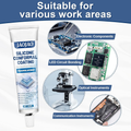 Silicone Conformal Coating Sealant Transparent Waterproof Electronics 100ml