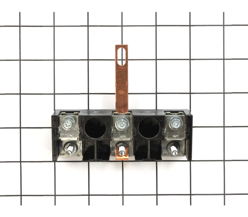 WP9761958 Range Oven Terminal Block Panel Mount 15 Contacts Black ABS Copper