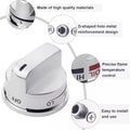 5 PCS Stove Knob Replacements for LG Gas Range LRG30355ST LRG30357ST LRG30855ST