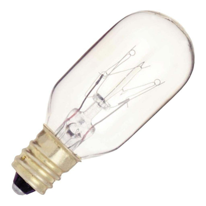 120V  25 Watt T8 Tubular Light Bulb, Candelabra Base 43028