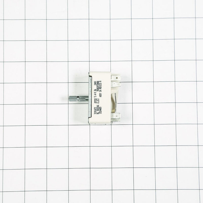 Authentic Whirlpool Burner Infinite Switch WP3191472