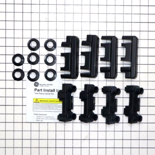 OEM GE Dishwasher Dishrack Carrier and Roller Kit WD01X35298