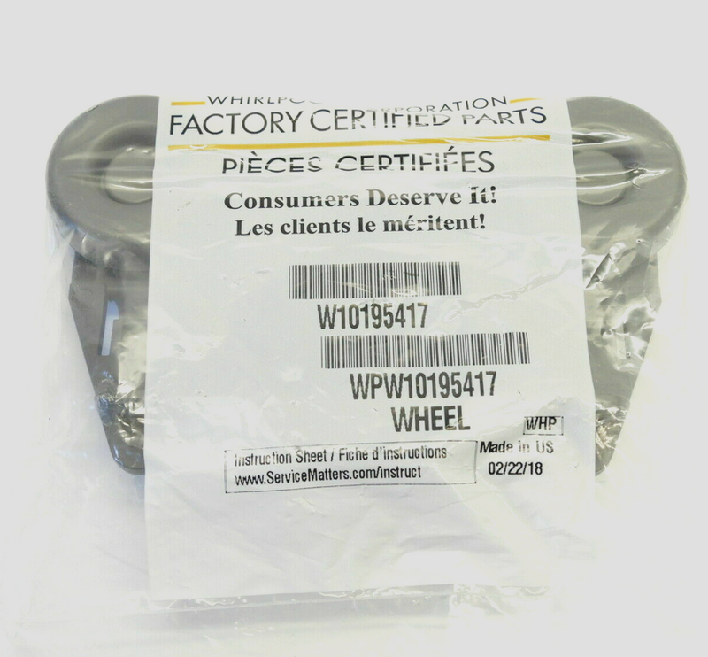 ✅OEM Whirlpool WPW10195417 W10195417 Dishwasher Rack Roller Wheels