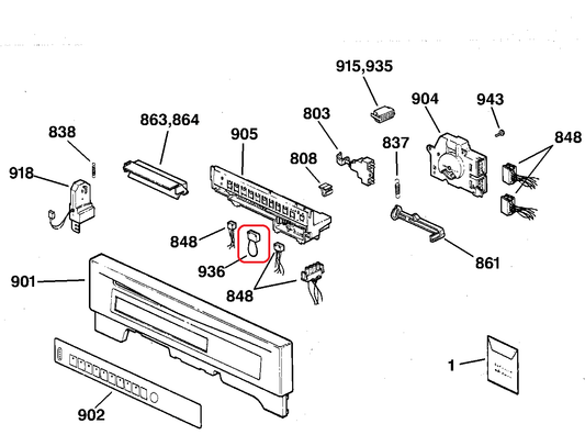 ✅OEM GE WD21X10068 Dishwasher Control Harness AP2039742