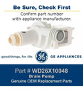 OEM GE Dishwasher Drain Pump WD26X10048 WD12X10279 WD26X10042