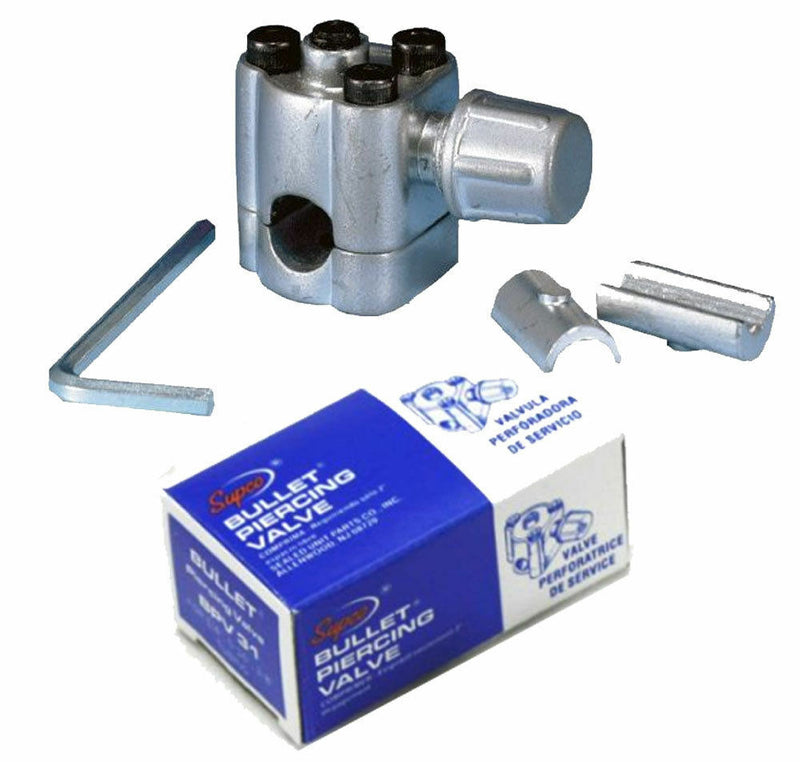 ✅OEM Supco BPV21 Bullet Piercing Valve 1/2" and 5/8" Tubing 2-n-1