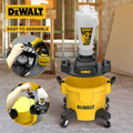Dust Separator with 6 Gallon Poly Tank, 99.5% Efficiency Cyclone Dust Collector,