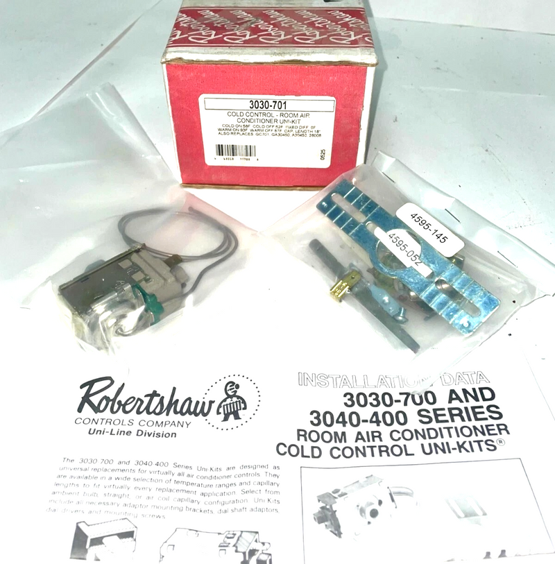 ROBERTSHAW, 3030-701, AIR CONDITIONER COLD CONTROL, 120/240VAC. (16C-4)