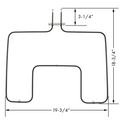 Bake Element for Frigidaire Tappan AP5590131 PS3633414 318255006 ERB5002